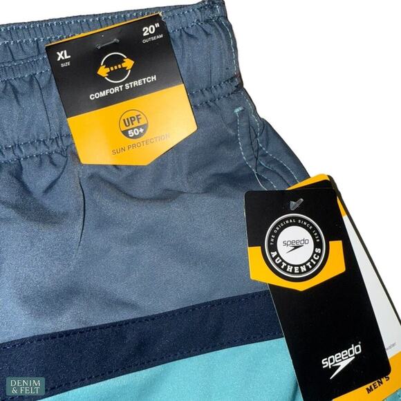 Speedo Men’s Marina Colorblock Swim Trunks XL Teal Green Blue UPF 50+
NEW/NWT!! - Picture 9 of 12